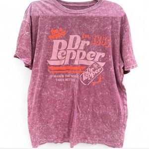 Dr Pepper Vintage Style Purple T-Shirt